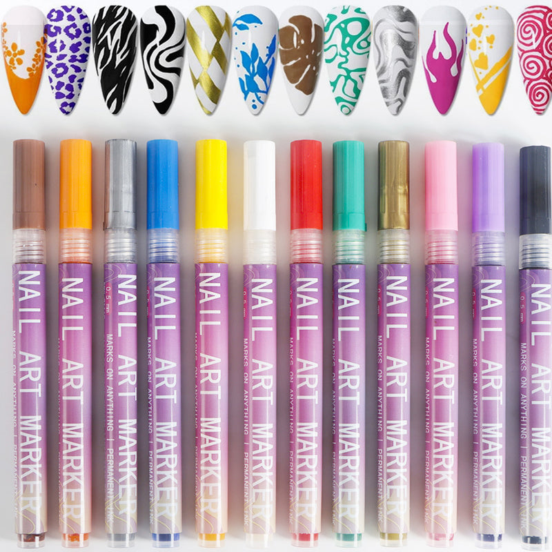 🎁Hot Sale 49% OFF⏳12 Colors Nail Art Pens Set