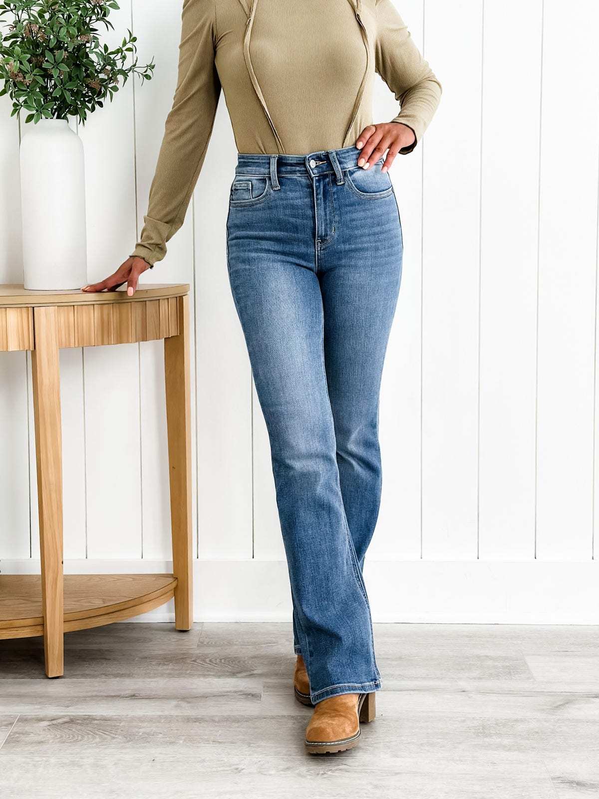🔥The last day🍂Holy Grail Tummy Control Bootcut Jeans