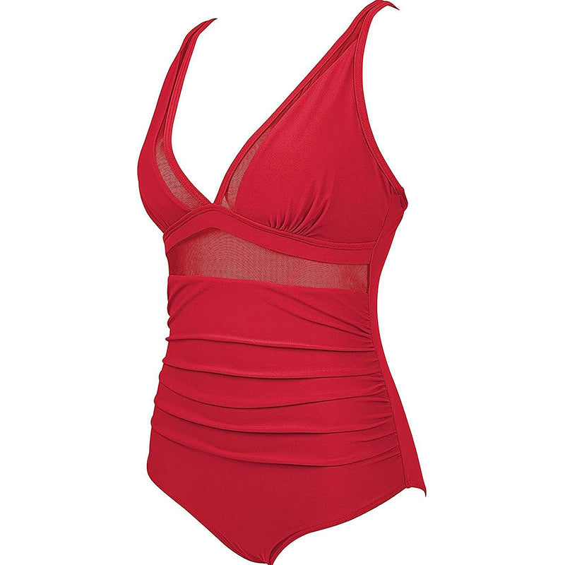 🩱Hot Sale 49% OFF👙Mesh Tummy Control Swimsuit