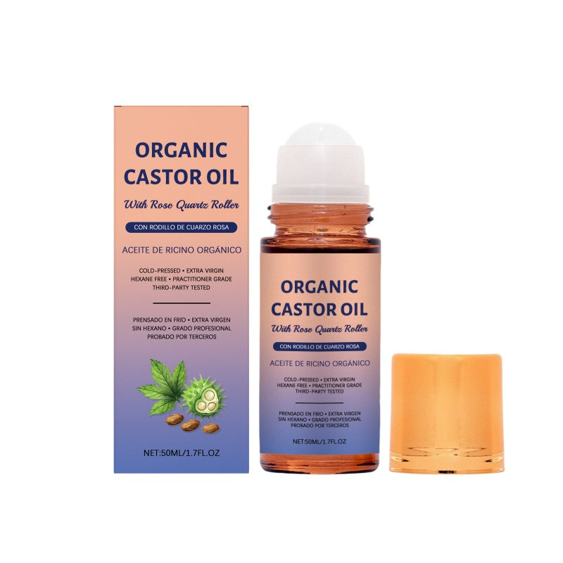 Nourishing organic castor oil with roll-on