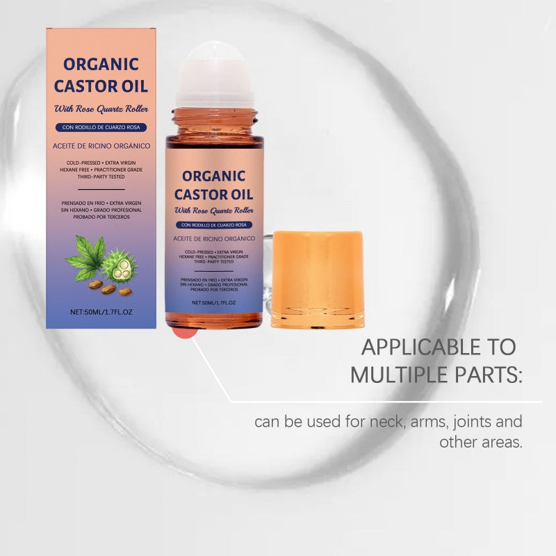 Nourishing organic castor oil with roll-on