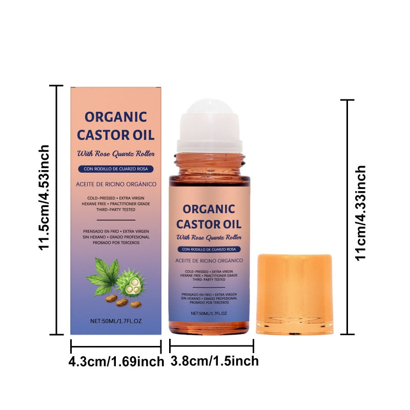 Nourishing organic castor oil with roll-on