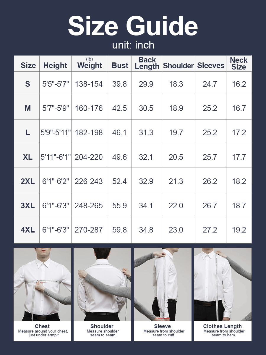 đź‘‘Fliwos Men's TriProof Stretch Iron-free Shirts