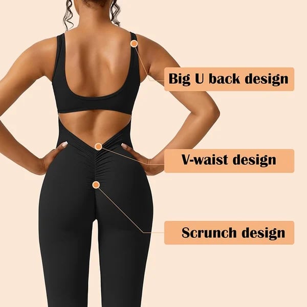 💥2024 New Sales - 49% OFF🔥Sexy Backless Flare Jumpsuits: Irresistible Sleeveless Style!