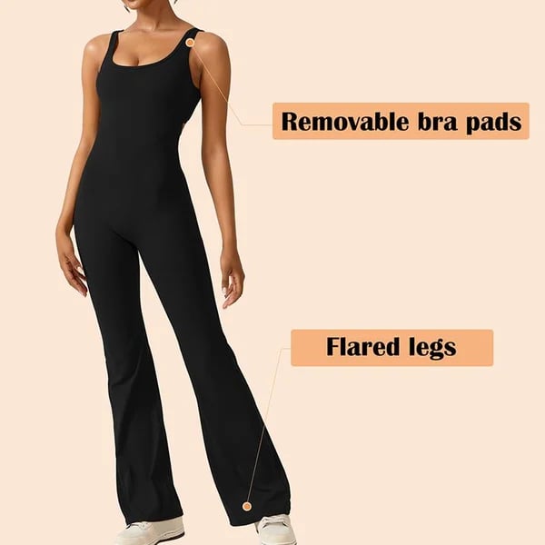 💥2024 New Sales - 49% OFF🔥Sexy Backless Flare Jumpsuits: Irresistible Sleeveless Style!