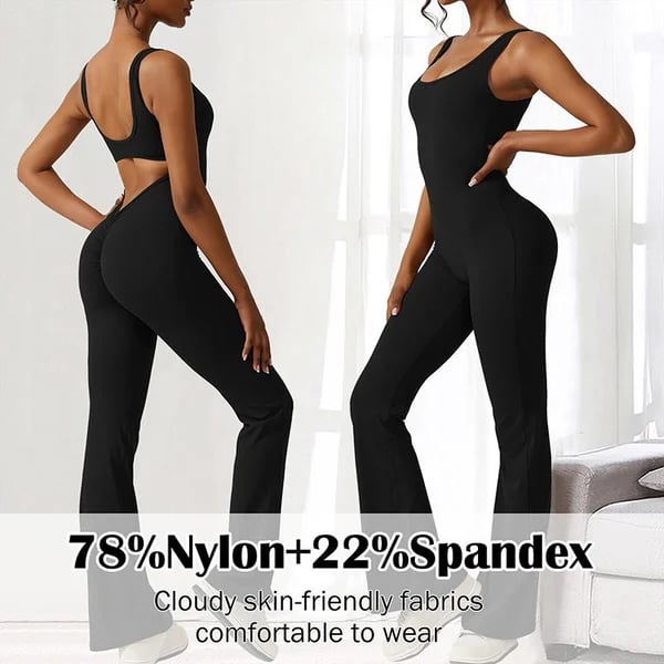 💥2024 New Sales - 49% OFF🔥Sexy Backless Flare Jumpsuits: Irresistible Sleeveless Style!