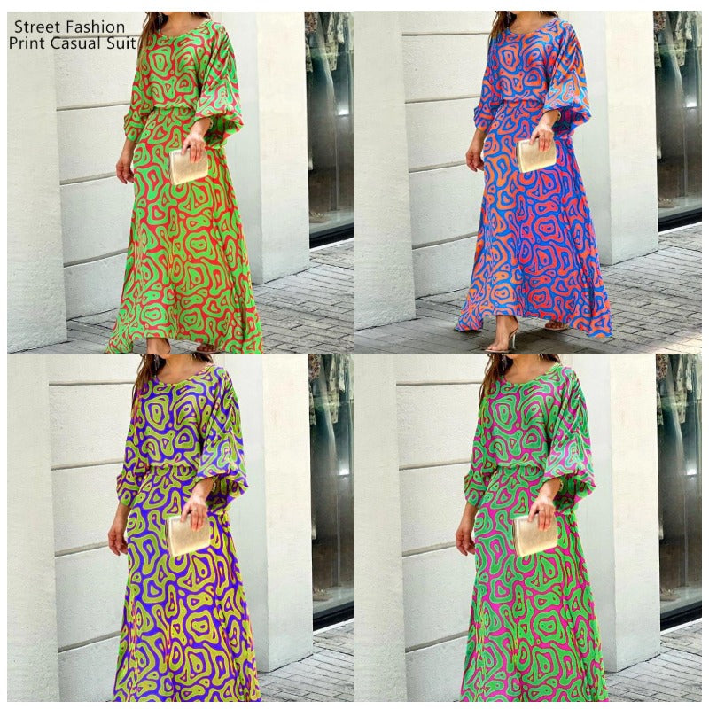 ๐๐ปSlit sleeve Maxi dress set, the encounter of elegance and sexiness! ๐๐ป