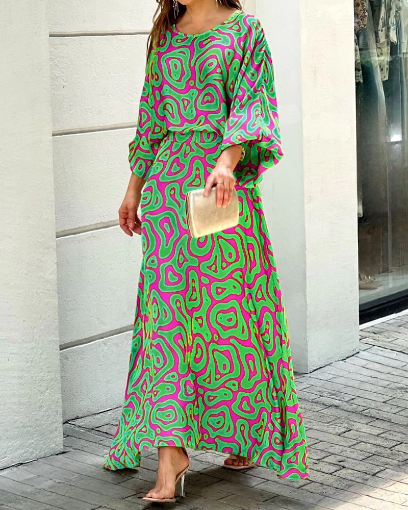 ๐๐ปSlit sleeve Maxi dress set, the encounter of elegance and sexiness! ๐๐ป