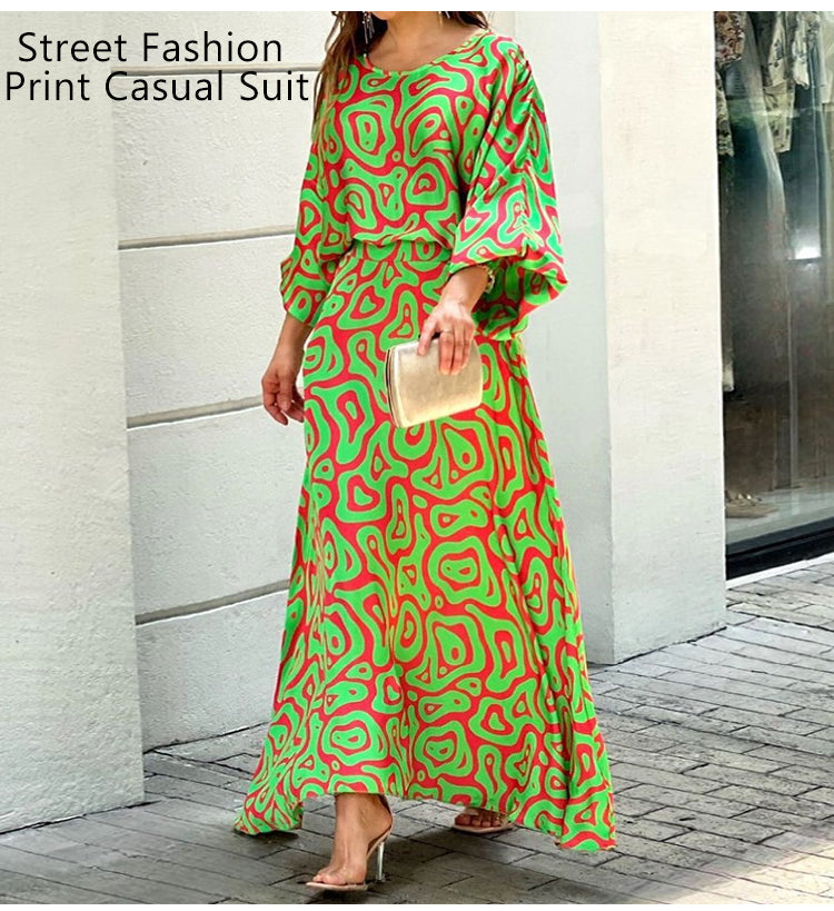 ๐๐ปSlit sleeve Maxi dress set, the encounter of elegance and sexiness! ๐๐ป