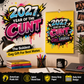 💥Early Bird Sale — 50% OFF🎁2027 Year of the Cunt Wall Calendar – Bold Graffiti Humor Calendar📆🌟