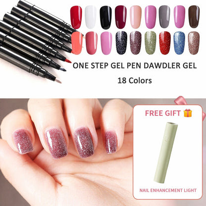 💅 Limited Time Buy 1 Get 1 Free - £12.99! ✨One Step Nail Gel Pen🎨Free handheld mini UV nail lamp💡