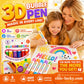💥LAST DAY BUY 1 GET 1 FREE!!🎁🔮Magic Pen – Draw 3D with one stroke!🎄 DIY Bubble Popcorn Drawing Pens 🔥