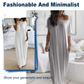 🔥Last Day Special Discount💃Women's Summer Casual Loose Solid Color Short-Sleeve Long Dress