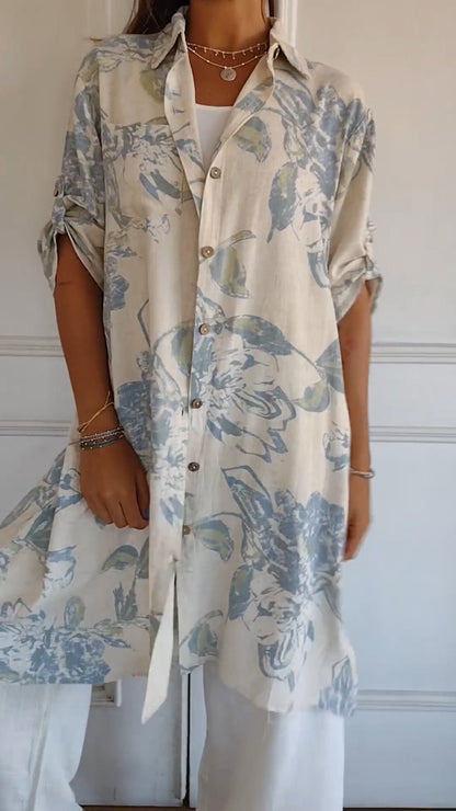 ✨What should I wear tomorrow?✨Simple Printed Cotton and Linen Dress