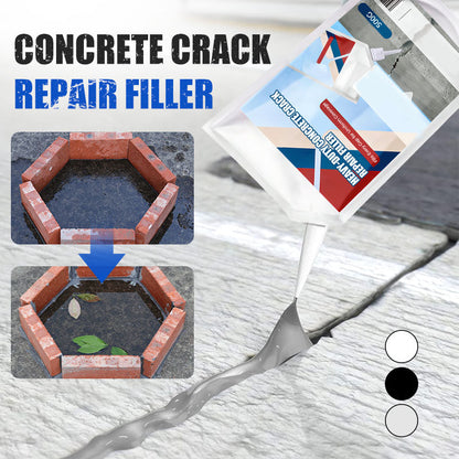 Extra-Strength Concrete Crack Adhesive -  Sticks to almost anything & Walk-ready in 5 minutes