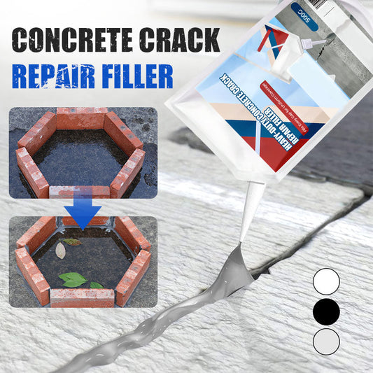 Extra-Strength Concrete Crack Adhesive -  Sticks to almost anything & Walk-ready in 5 minutes