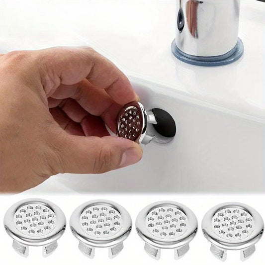 💥BUY 1 GET 1 FREE Today!!⚡️Bathroom Sink Drain Cover, 4 Pack Round Drain Cover, Overflow Cover Ring Insert Replacement, Basin Accessory for Home Kitchen Bathroom, Bathroom Accessories, Bathroom Fittings, Bathroom Gadgets, Drain Stopper