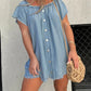 🔥BUY 2 GET 10% OFF💝Short Sleeve Casual Denim Dress