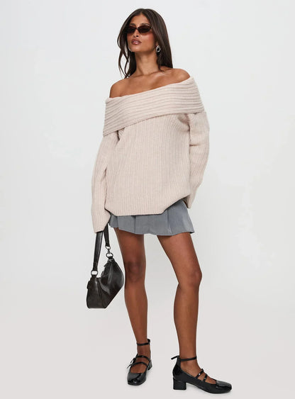 🎅What should I wear tomorrow?🎄Fashion Loose Solid Color Pullover Sweater
