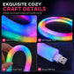🌟 Faux Fur Neon Light Strip – 360° all-round glow ✨