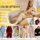 Embossed Geometric Plush Set – Warm embossed plush matching set, trendy & cozy for cold days🍂👚