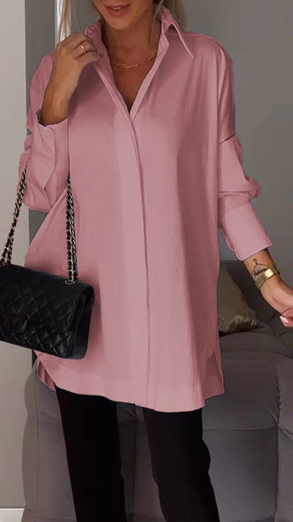 🔥What should I wear tomorrow?🔥Lapel Shirt with Slit