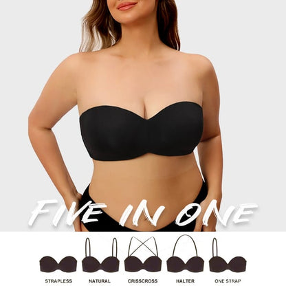 🔥What should I wear tomorrow?🔥Full Support Non-Slip Convertible Bandeau Bra