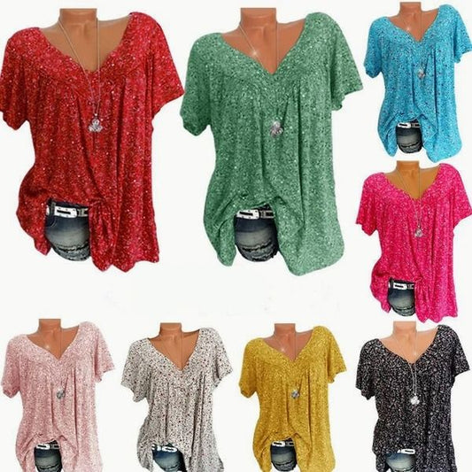 👕 50% OFF NOW! 🌸 Spring Fashion Print Short Sleeve – Lightweight Fabric, Vibrant Prints & Casual Fit 👚