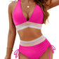 ⏳Last Day Promotion 60% OFF⛱️2026 High Waisted Tummy Control Color Block Bikini Sets