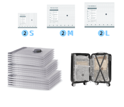🧳LAST DAY SPECIAL50K+ Sold✨-4000Kpa Cordless Rechargeable Vacuum Sealer Pump, Wireless Electric Air Extractor for Clothes Storage Vacuum Bags Travel Luggage Space Saving