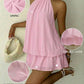 Women’s Halter Neck Mini Dress  | Elegant Summer Dress