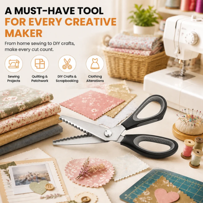 ✨DIY Serrated Sewing Scissors – Precise and Easy to Use