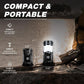 Solar Camping Lantern – Solar charging + USB charging, magnetic base & fold-out hook . Perfect for power cuts, hiking & emergencies.