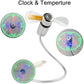 FREE SHIPPING-USB Fan with LED Clock Lighting
