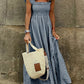 🥰  Simple halter dress with plaid