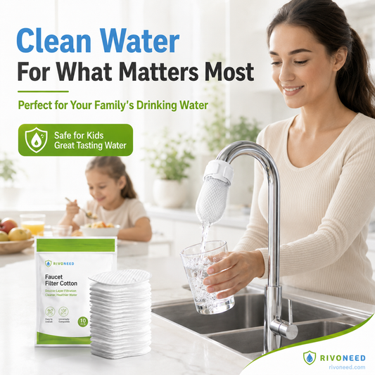 ⏰As low as £2.50 Each⚡50K+ SOLD!💥Anti-Splash Kitchen Faucet Cotton Filter for Sediment & Rust Removal
