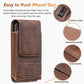 🏆 Last Day Special Price ! 🔥Waist Belt Cell Phone Pouch 📱 Multi-Pocket Leather Holster with Card Holder