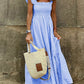 🥰  Simple halter dress with plaid