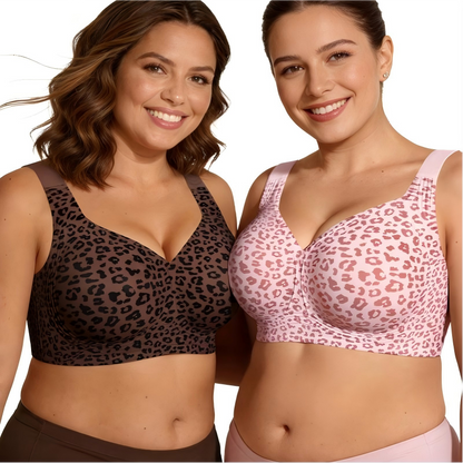 Super Firming Wirefree Jelly Bra with Leopard Print 👍