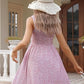Women's Summer Dresses Casual Square Neck Floral Sundress With Pockets
