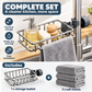 Stainless steel storage rack for the kitchen sink