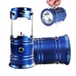 Solar Camping Lantern – Solar charging + USB charging, magnetic base & fold-out hook . Perfect for power cuts, hiking & emergencies.