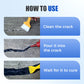 Extra-Strength Concrete Crack Adhesive -  Sticks to almost anything & Walk-ready in 5 minutes