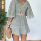 One-piece dress style, slimming and fitting, displays graceful figure!-Open Back Lace Crochet Romper Dress