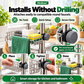 Stainless steel storage rack for the kitchen sink