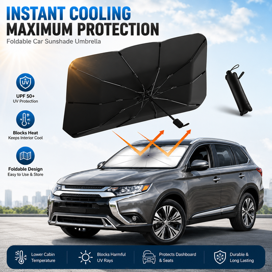 SunShade Foldable Heat Protector –  Blocks 99% of UV rays | Reflects HEAT away