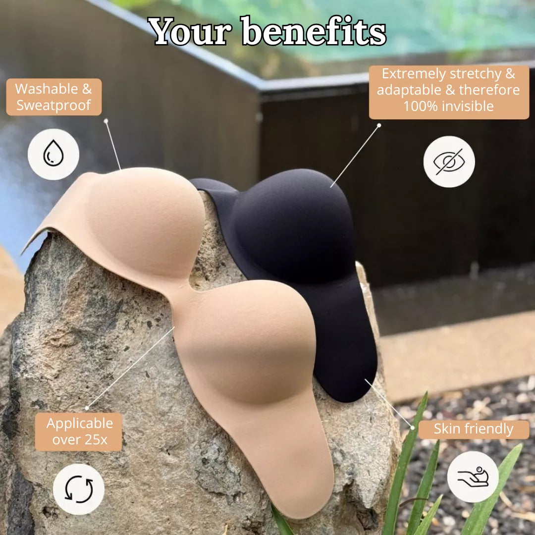 Secure Invisible Lift Stick-On Bra - Seamless, Lightweight & Breathable