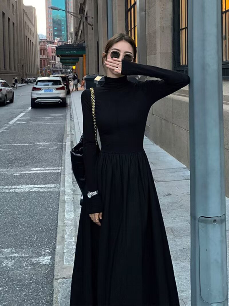 Women's Classic Elegant Turtleneck Dress