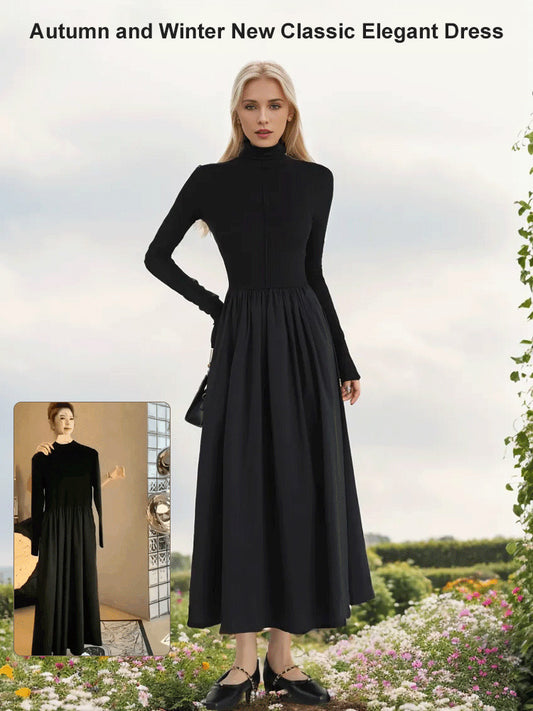 Women's Classic Elegant Turtleneck Dress