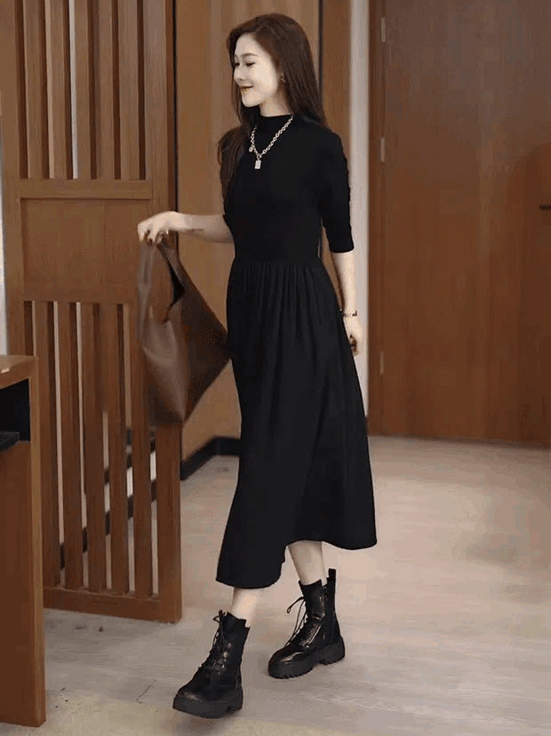 Women's Classic Elegant Turtleneck Dress